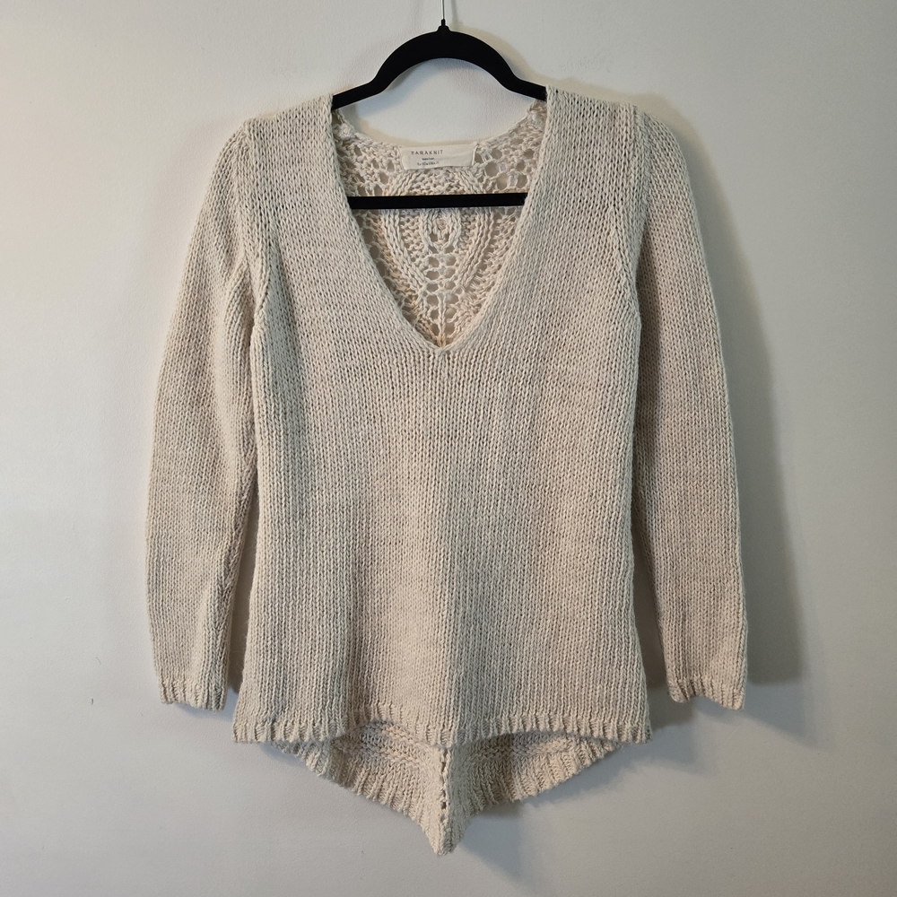 Zara V-Neck Knit Sweater